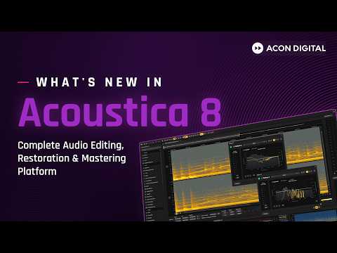 What's New In Acoustica 8