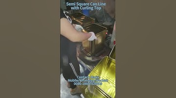 Semi auto Cashew Nut Square Tin Can Making Machine