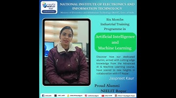 Alumini Experience - AI/ML course in collaboration with IIT Ropar 2024