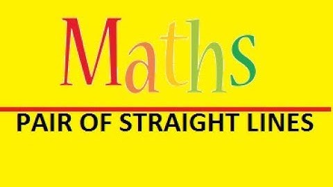 PAIR OF STRAIGHT LINES|lines from origin|iitjee|MathsOnPhone|lines from origin|angle between lines|