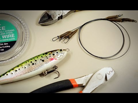 Making Pike Lure Leaders (Traces) with crimps 