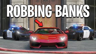 Robbing Banks With Fastest Lamborghini in GTA 5 RP
