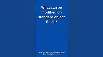 Salesforce Admin 1 Certification Exam Practice Questions by Cloudwaale Q-6 #saleforce