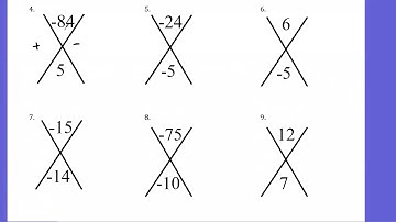 Sum and Product Puzzles 1 - Getting ready to factor trinomials with a leading coefficient of one