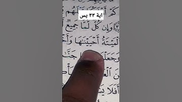 سورة يس آية ٣٣
