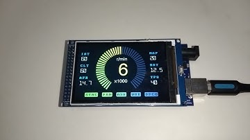 Dashboard LCD TFT Theme 2 for ECU Speeduino Harga 575rb an hub WA 085646399200