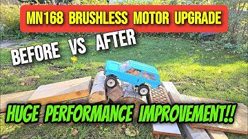MN168 STOCK VS BRUSHLESS MOTOR Upgrade – The Difference Is HUGE!!