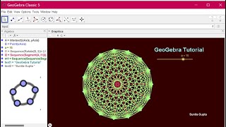 Colourfull flower animation ll GeoGebra Animation Tutorial