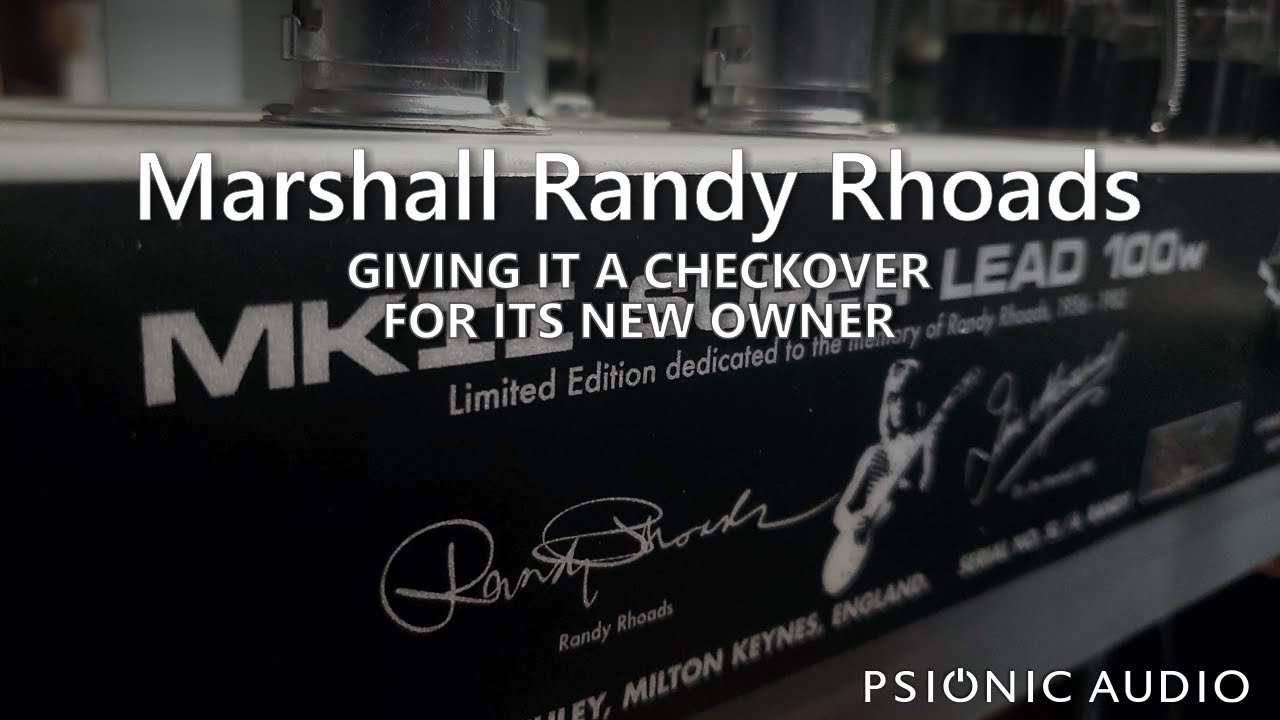 Marshall Randy Rhodes Marshall Randy Rhoads | Giving it a Checkover for Its New Owner - YouTube