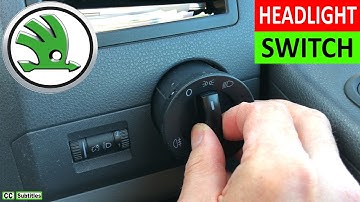 How to remove Headlight Switch on a Skoda no Tools needed