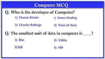 Top 100 Computer Fundamental MCQ 🔥- computer basics mcq question and answer