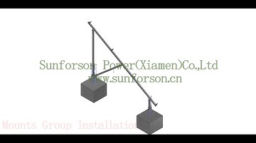 SunRack SFS GM 01 ground mounting installation guide from Sunforson