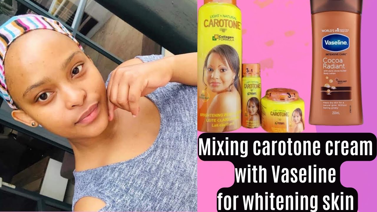 How to mix carotone lotion with Vaseline intensive care lotion for whitening glowing & flawless