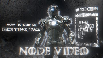 How To Edit My Editing Pack 🎁 l Node Video Tutorial