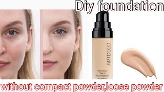 Diy full coverage foundation||How to make foundation at home without compact powder🤑😱