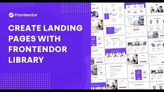 How To Create a Landing Page With Frontendor Library V 1.0