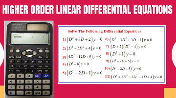 Solution of f(D)y=0/ Finding Complementary function by  using Casio fx=991Ex Calculator