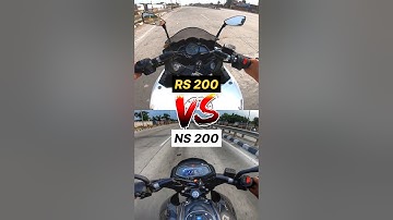 Pulsar RS 200 vs NS 200 🔥 Gear Challenge #shorts #ns200