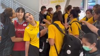 บรรยากาศทีมวอลเลย์บอลหญิงไทยซ้อมพร้อมเจอบราซิล เก็บตกมิตรภาพไทย-เกาหลีใต้
