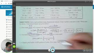 Dimensional Analysis Extras Worksheet Part 1