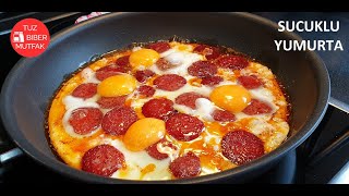 5 DAKİKADA HEMEN HAZIRLAYIN 🍳 ŞAHANE SUCUKLU YUMURTA TARİFİ 😋 EKMEĞİNİZİ HEMEN BANDIRIN 😋 NEFİS Resimi