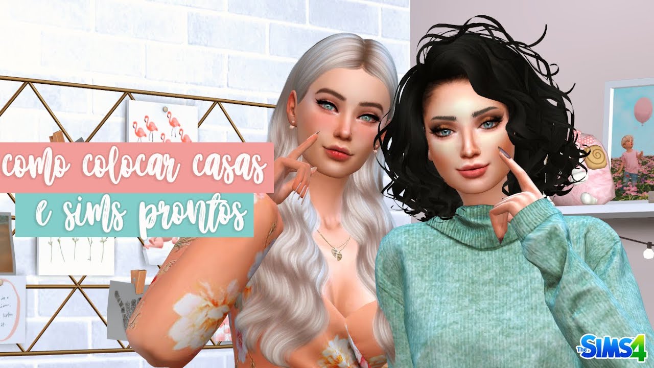 Como Instalar Casas e Exportar seus Sims do Jogo | The Sims 4 Tutorial ...