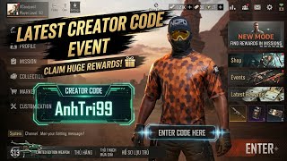 Latest creator code event new Arena breakout / AnhTri99