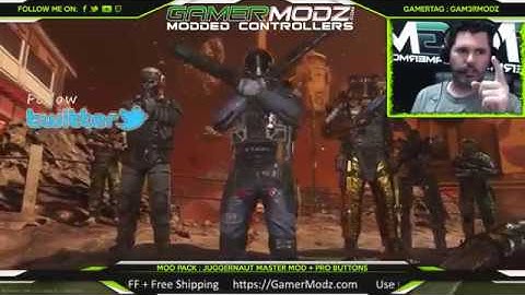 GamerModz Infinite Warfare Jitter Mod After Patch Live DEMO! Juggernaut Modded Controller!