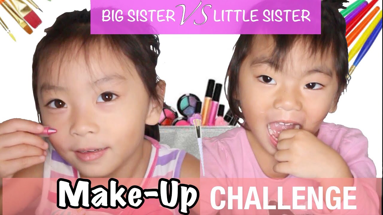 Sisters Makeup FACE PAINT challenge YouTube