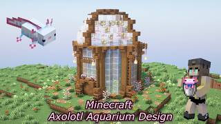 Minecraft | Build Axolotl Aquarium Design [ Tutorial ]