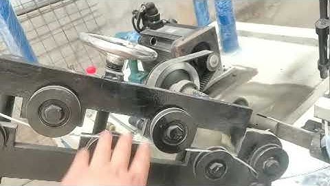 how to adjust double wire full automatic chain link fence machine