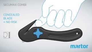 Safety knife MARTOR SECUMAX COMBI Product Video GB screenshot 3
