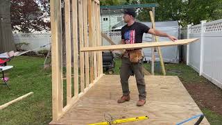 How to Frame a standard (16' on center) Wall - home, sauna, shed etc - Full Steps ( Sauna build 2.1) by How To with Lech 2,254 views 2 months ago 8 minutes, 51 seconds
