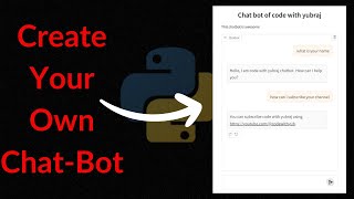 Create your own chatbot - part 1