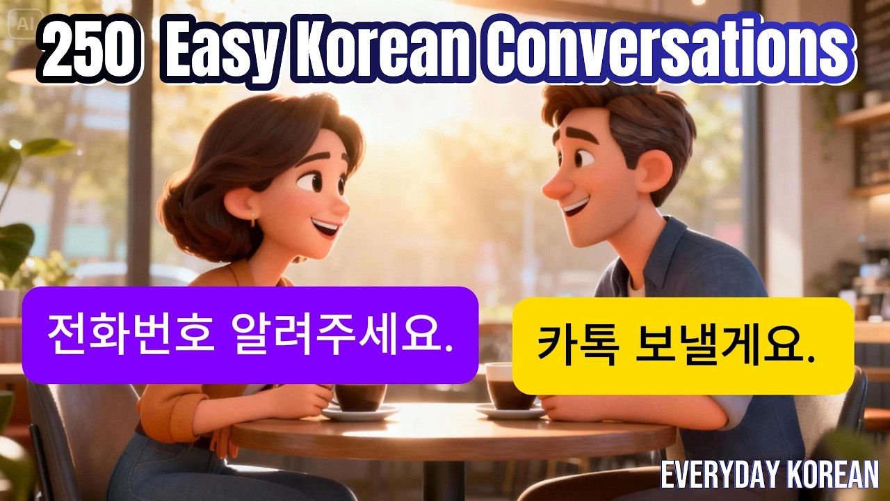Learn Korean for Beginners: 250 Simple Conversation & Speaking Practice | A1-A2