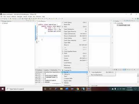 Java tutorial 7 - math.sqrt