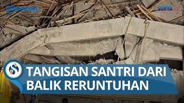 Suasana Evakuasi Tragedi Musala Ponpes Al Khoziny Sidoarjo Ambruk, Banyak Suara Tangisan Santri