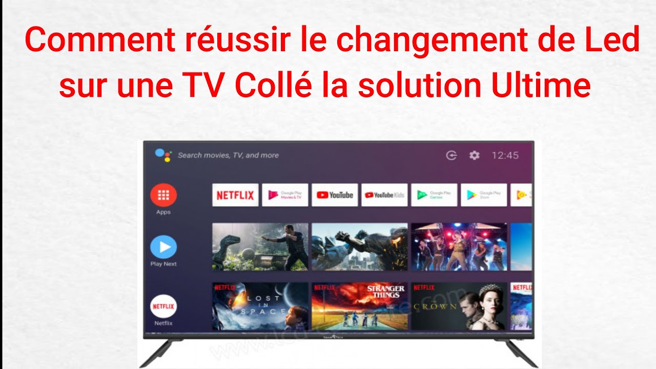 l'ecran de ma télé est collé comment changer les barre led de retro