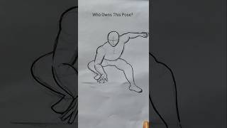 WHO owns this pose? ✍🏻 P-4 #art #drawing #spiderman  #character #sketch #pose #shorts #fyp