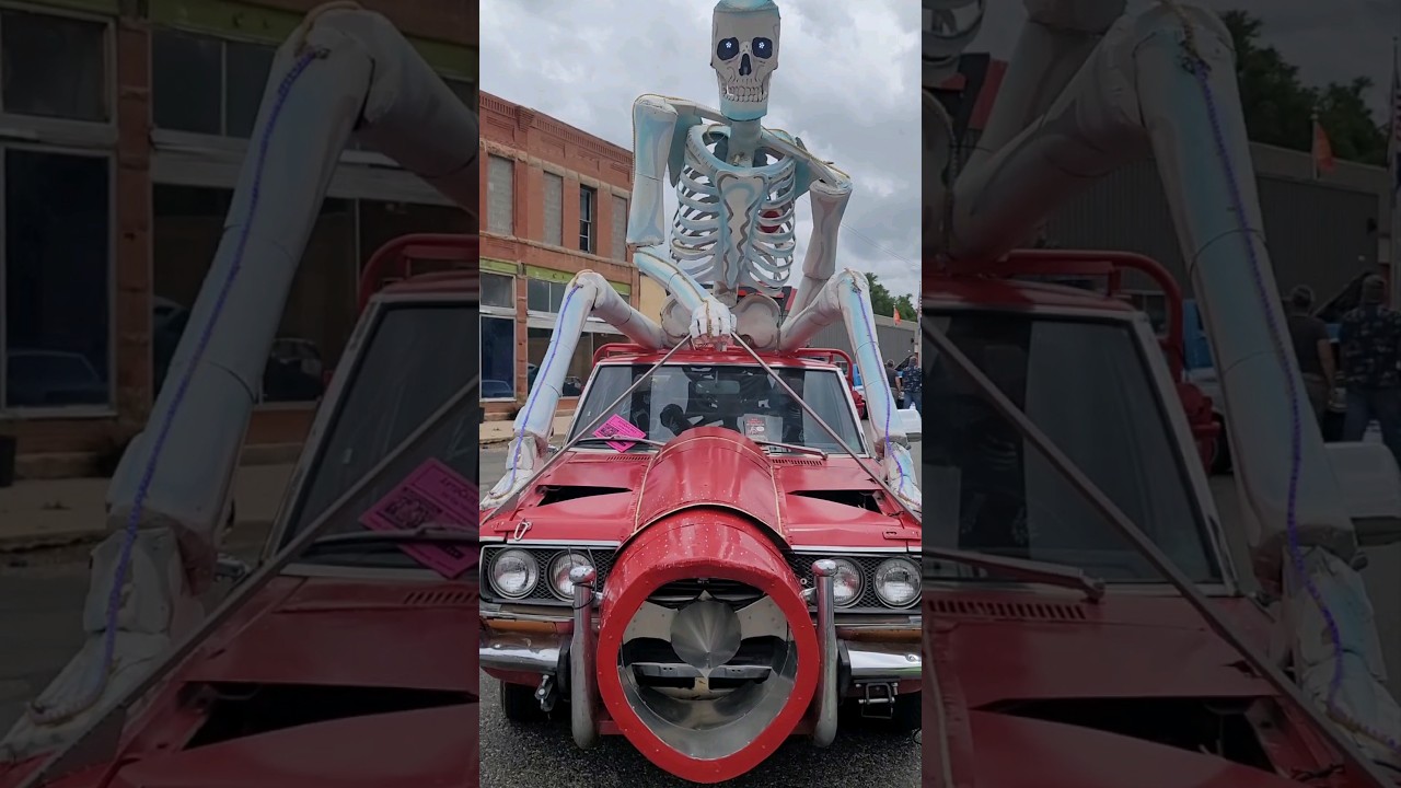 Art Cartopia Museum Art-Car on display at TCFCC Cruisin Into Fun & Keep Kids Safe Fair in Rocky Ford