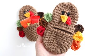 Crochet Turkey Pocket Pouches