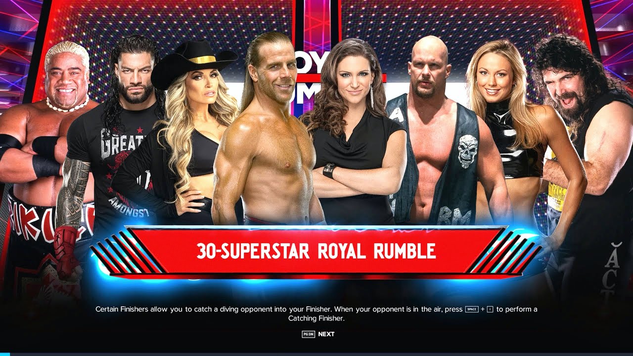 Royal Rumble Showdown | 30 - SuperStars All Legends | Full Match | WWE ...