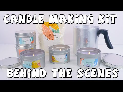 DIY Candle Making Craft Kit | Behind the Scenes How To Video Making Scented, Soy Candles with Amy Jo