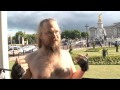 Naked bikers sing Queen birthday song