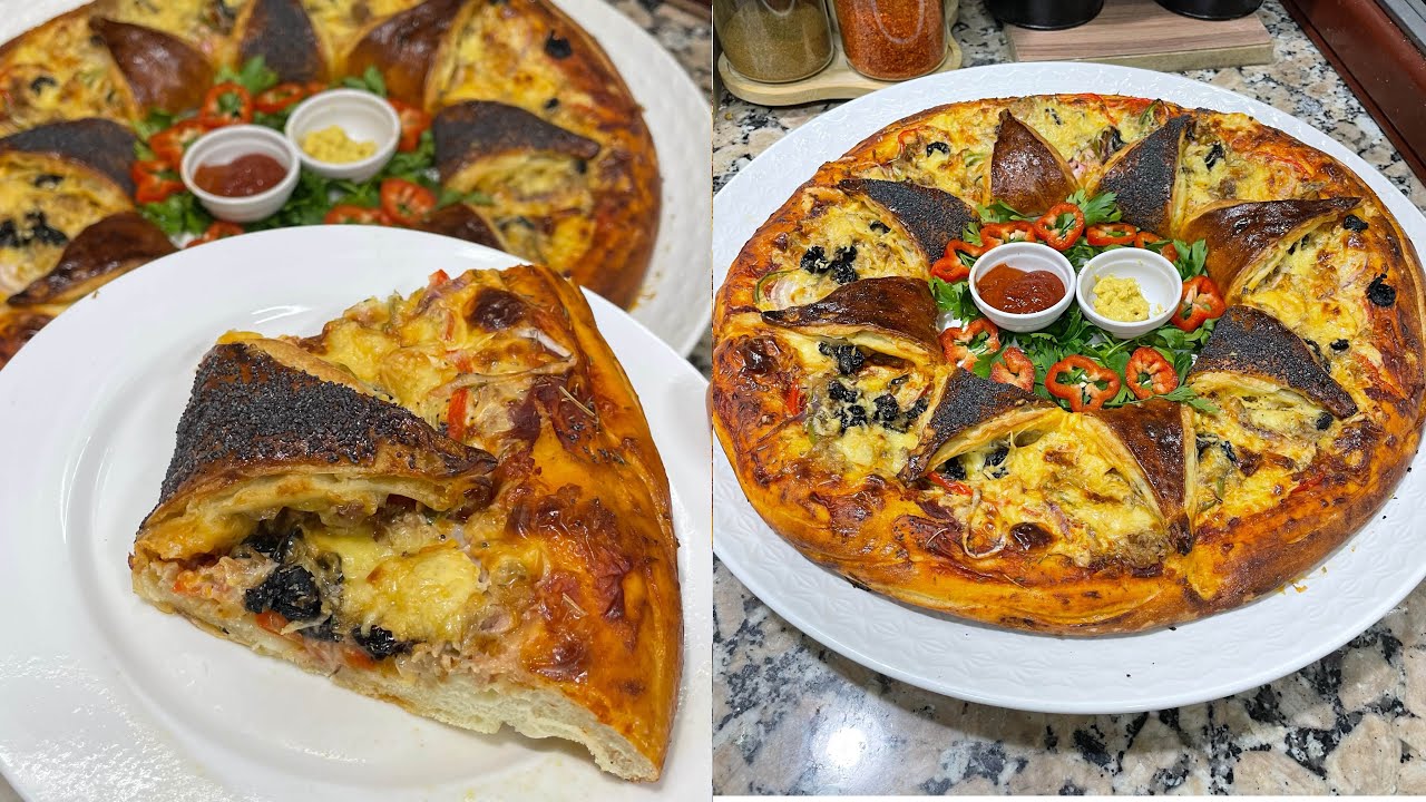 مملحات أو فطائر بحجم عائلي ساهلين بزاف لمجربتهمش للفطور ماجربتي والوا رائعين و لذاذ 