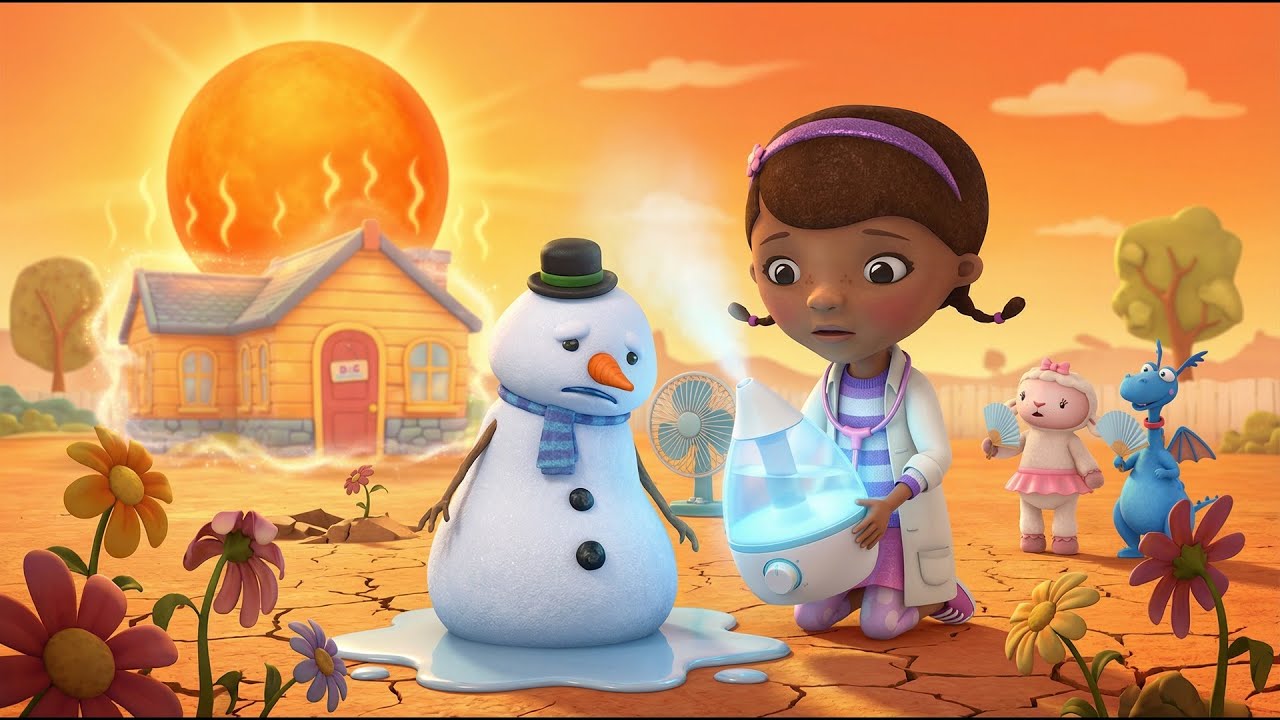 Extreme Heat vs Snowman 🌞❄️|  Cooling Device Test | Doc McStuffins Funny Animation