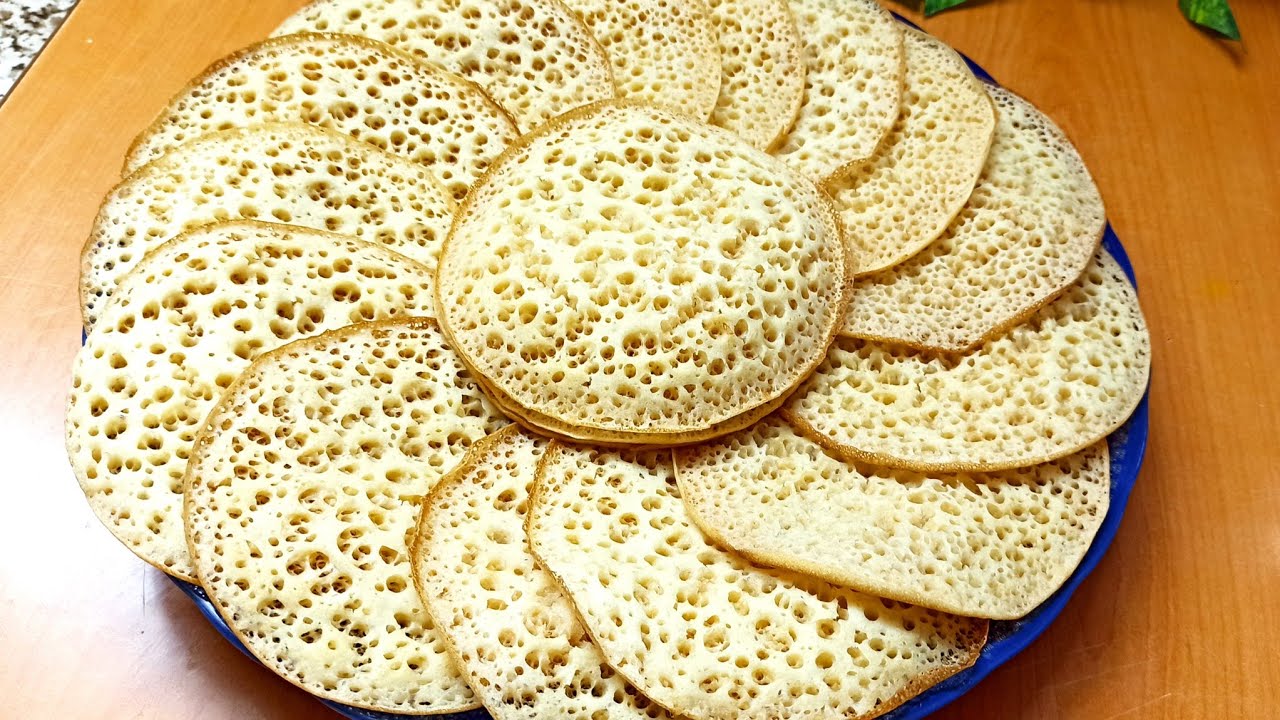 بغريرالشهدة بدقيق القمح الكامل ناجح مليون في المئة مع جميع النصائح بدون دقيق ابيض👌