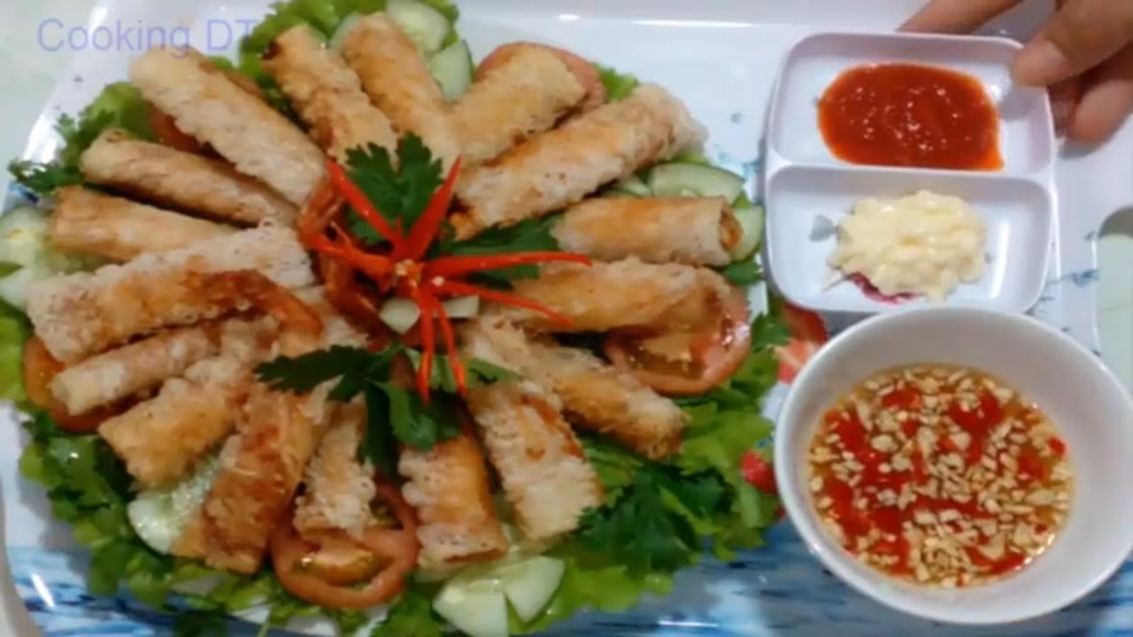 Bí quyết làm món tôm cuốn bánh rế chiên giòn nhanh và vô cùng thơm ngon ...