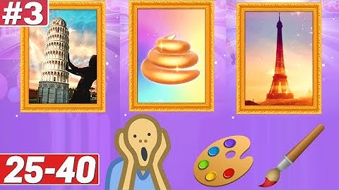 Silhouette Art Gameplay Level 25-30-40 iOS Android Painter works of art