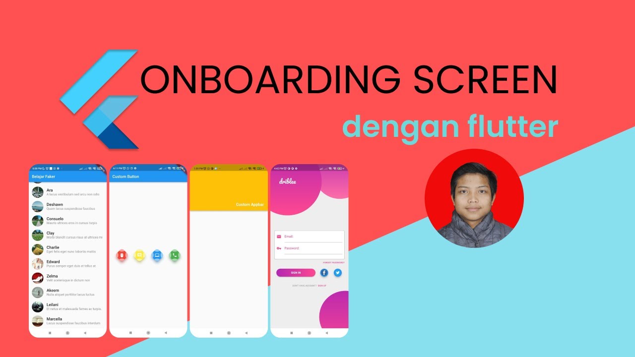 Belajar Onboarding menggunakan introduction_screen Di Flutter - YouTube